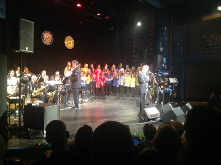 Koncert s BB HHS a T. Savkou a K. Herčíkovou 3.12. 2013 v Sokolově ..s panem dirigentem, plk. Václavem Blahunkem
